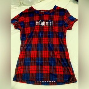 Checkered Babygirl top